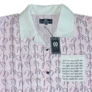 THE HIDEOUT CLOTHING button down shirt | Large | Pink | NWT